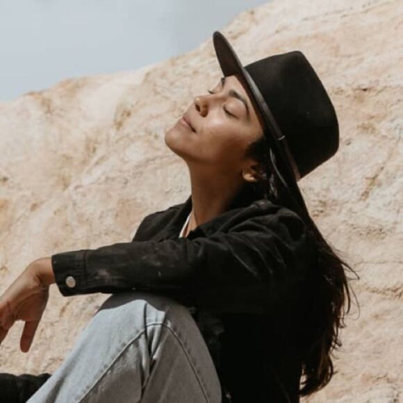 New Will + Bear Calloway Black Wide Brim 100% Wool Hat/Fedora SM Western - Picture 16 of 16